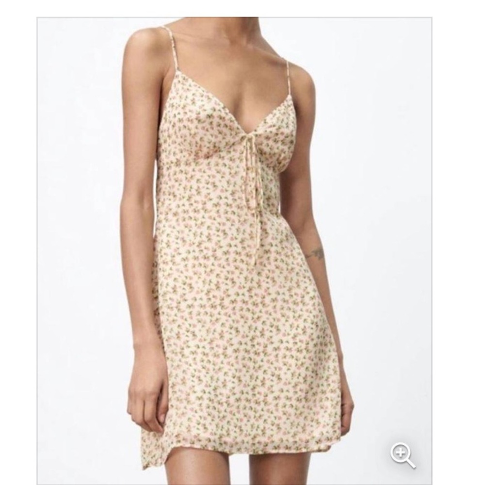 Zara Floral Mini Dress Size Small